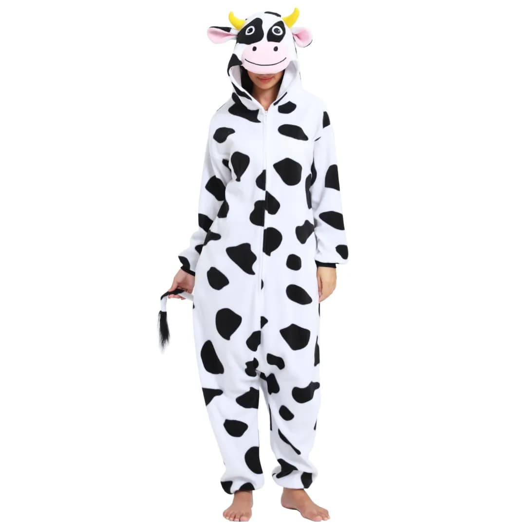 Pijama Kigurumi Vaquinha Confortável